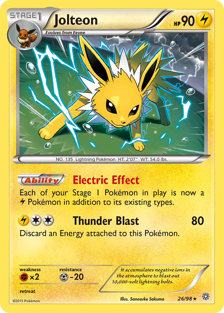 Jolteon (26/98) [XY: Ancient Origins] | Card Citadel