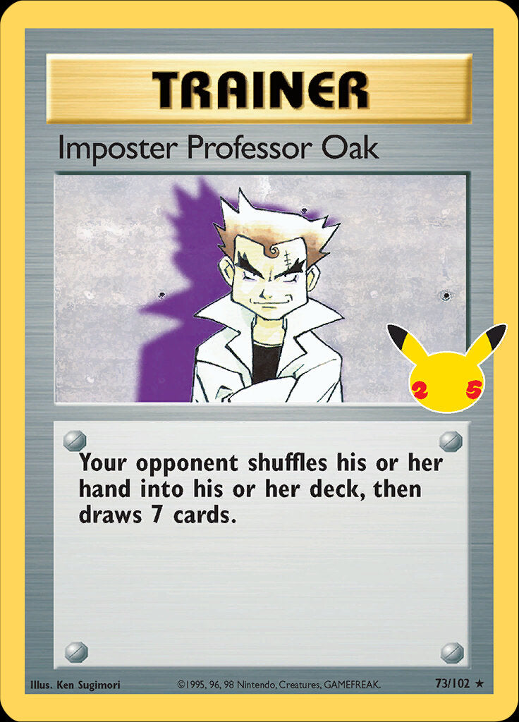 Imposter Professor Oak (73/102) [Celebrations: 25th Anniversary - Classic Collection] | Card Citadel