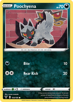 Poochyena (103/185) [Sword & Shield: Vivid Voltage] | Card Citadel