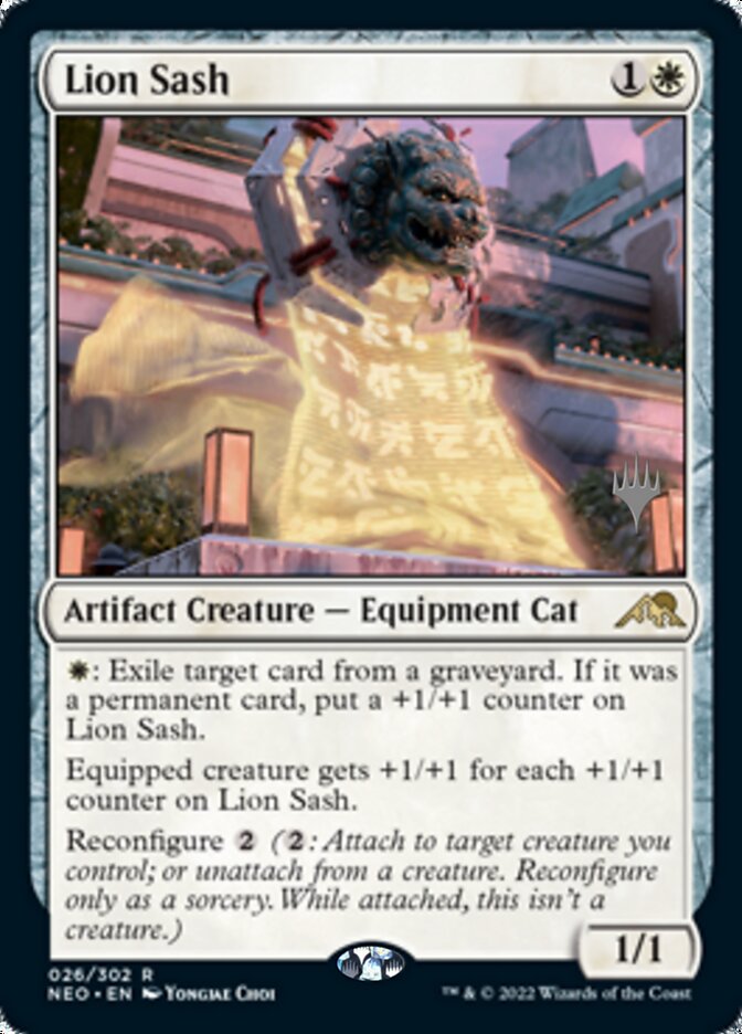 Lion Sash (Promo Pack) [Kamigawa: Neon Dynasty Promos] | Card Citadel