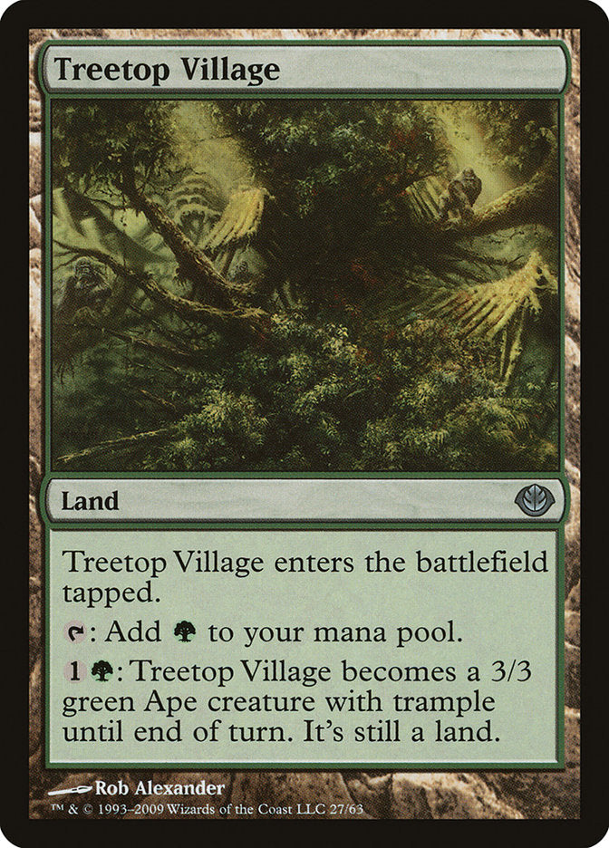 Treetop Village [Duel Decks: Garruk vs. Liliana] | Card Citadel