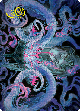 Demonic Bargain Art Card (Gold-Stamped Signature) [Innistrad: Crimson Vow Art Series] | Card Citadel