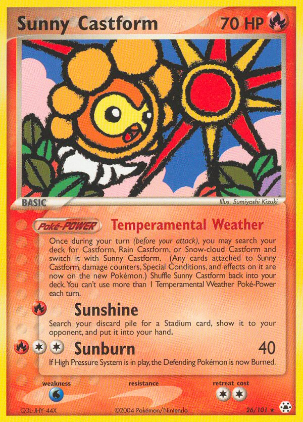 Sunny Castform (26/101) [EX: Hidden Legends] | Card Citadel