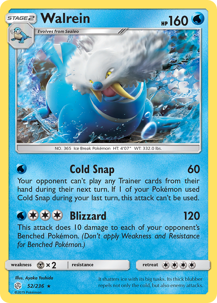 Walrein (52/236) [Sun & Moon: Cosmic Eclipse] | Card Citadel