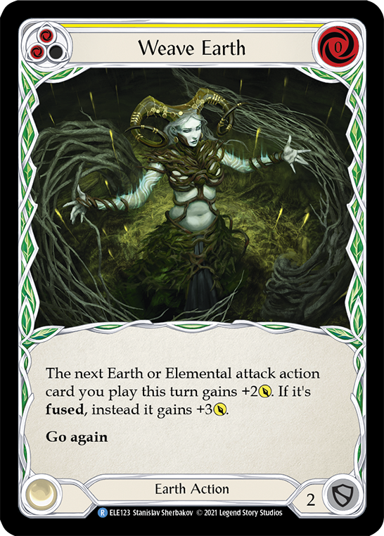 Weave Earth (Yellow) [ELE123] (Tales of Aria)  1st Edition Normal | Card Citadel