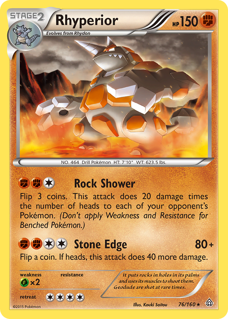 Rhyperior (76/160) [XY: Primal Clash] | Card Citadel