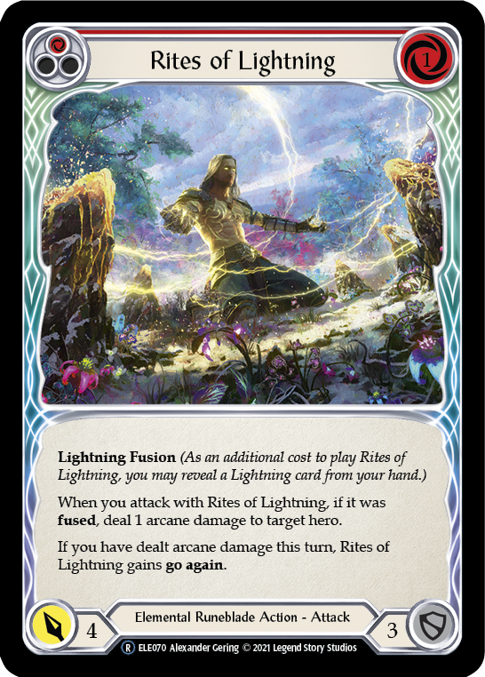 Rites of Lightning (Red) [U-ELE070] Unlimited Rainbow Foil | Card Citadel