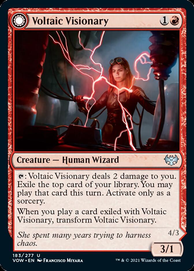 Voltaic Visionary // Volt-Charged Berserker [Innistrad: Crimson Vow] | Card Citadel