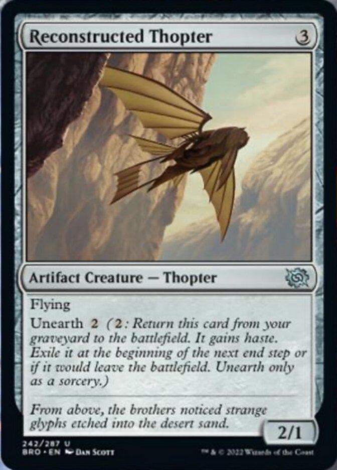 Reconstructed Thopter [The Brothers' War] | Card Citadel