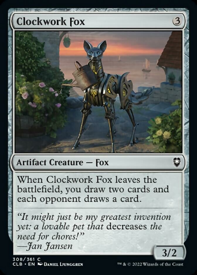 Clockwork Fox [Commander Legends: Battle for Baldur's Gate] | Card Citadel