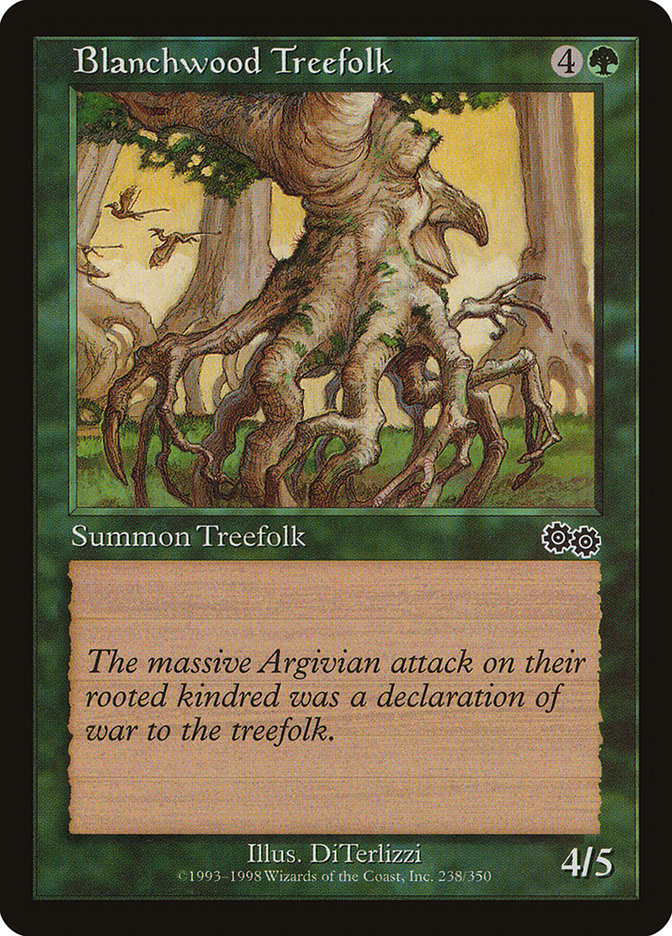 Blanchwood Treefolk [Urza's Saga] | Card Citadel