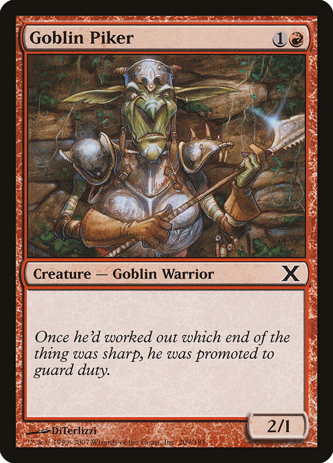 Goblin Piker [Tenth Edition] | Card Citadel