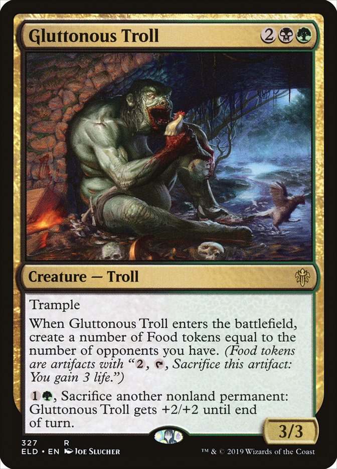 Gluttonous Troll [Throne of Eldraine] | Card Citadel