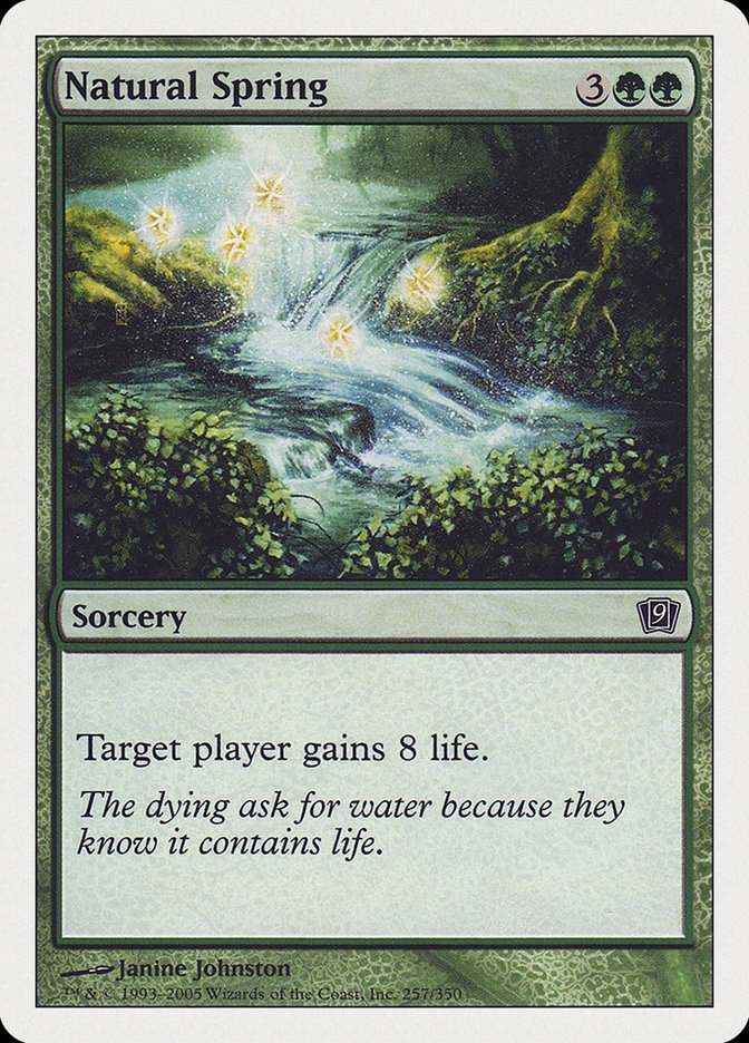 Natural Spring [Ninth Edition] | Card Citadel