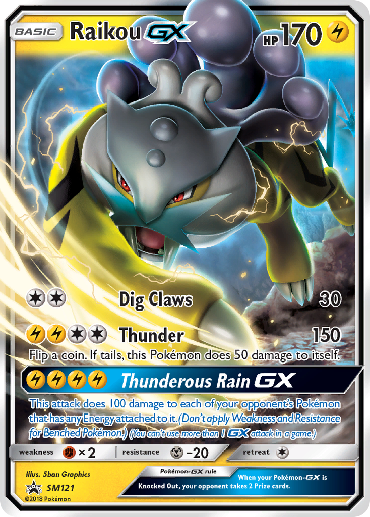 Raikou GX (SM121) [Sun & Moon: Black Star Promos] | Card Citadel