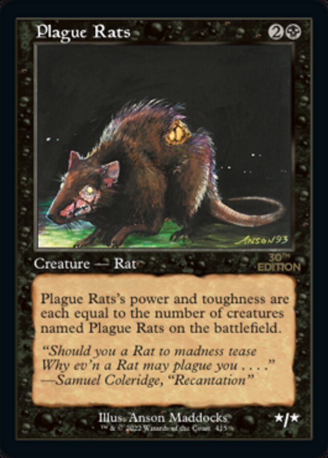 Plague Rats (Retro) [30th Anniversary Edition] | Card Citadel