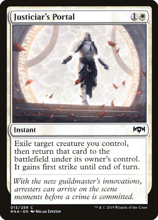 Justiciar's Portal [Ravnica Allegiance] | Card Citadel