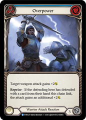 Overpower (Blue) [U-WTR125] (Welcome to Rathe Unlimited)  Unlimited Normal | Card Citadel