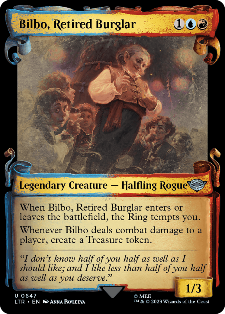 Bilbo, Retired Burglar [The Lord of the Rings: Tales of Middle-Earth Showcase Scrolls] | Card Citadel