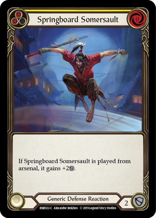 Springboard Somersault [RNR022-C] (Rhinar Hero Deck)  1st Edition Normal | Card Citadel