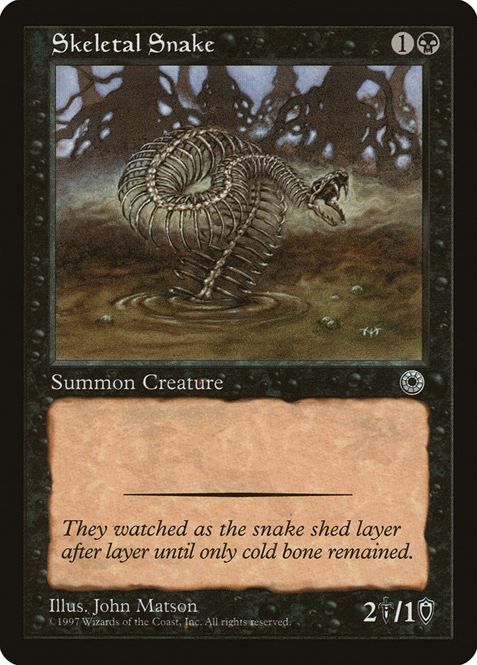 Skeletal Snake [Portal] | Card Citadel