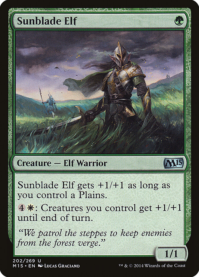 Sunblade Elf [Magic 2015] | Card Citadel