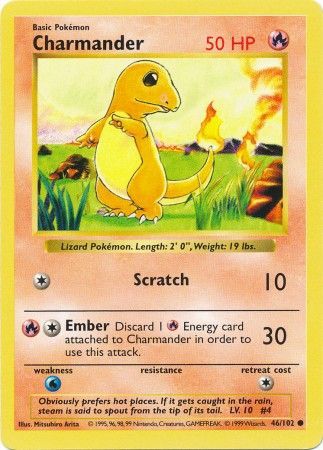 Charmander (46/102) [Base Set Shadowless Unlimited] | Card Citadel