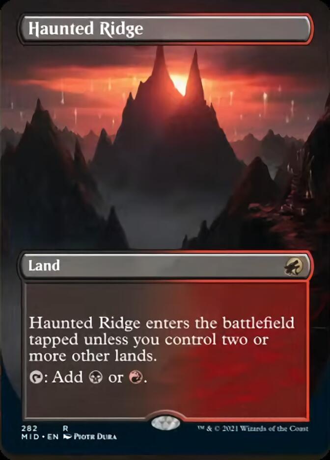 Haunted Ridge (Borderless) [Innistrad: Midnight Hunt] | Card Citadel