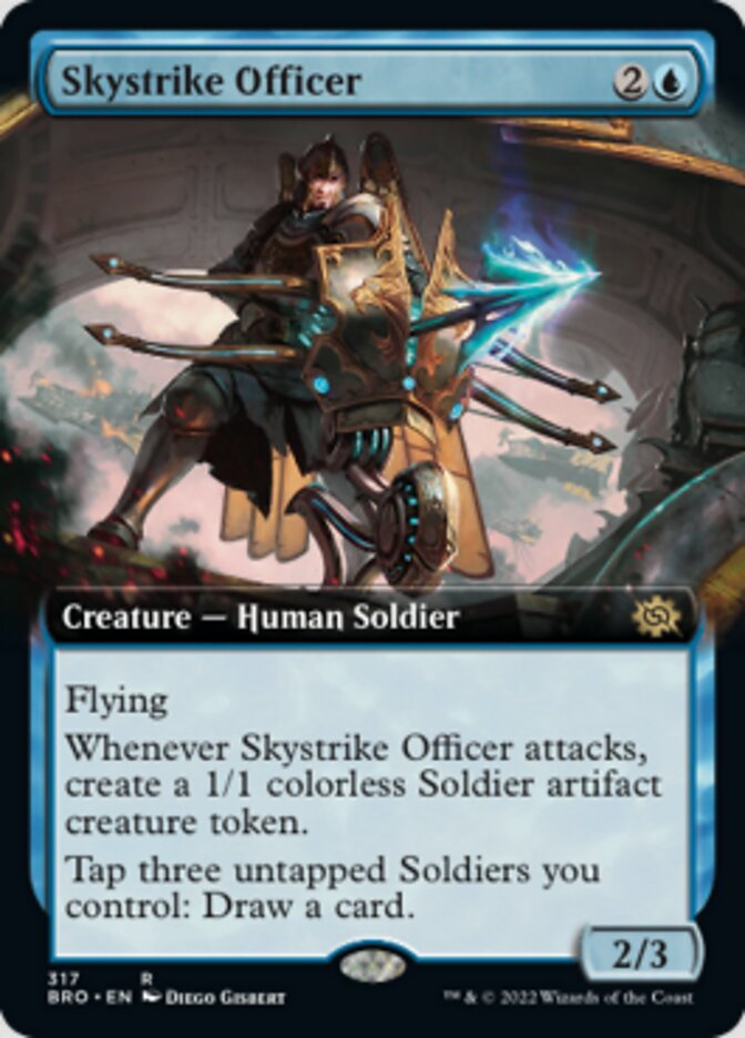 Skystrike Officer (Extended Art) [The Brothers' War] | Card Citadel