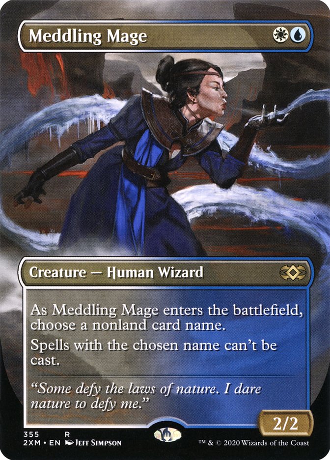 Meddling Mage (Borderless) [Double Masters] | Card Citadel