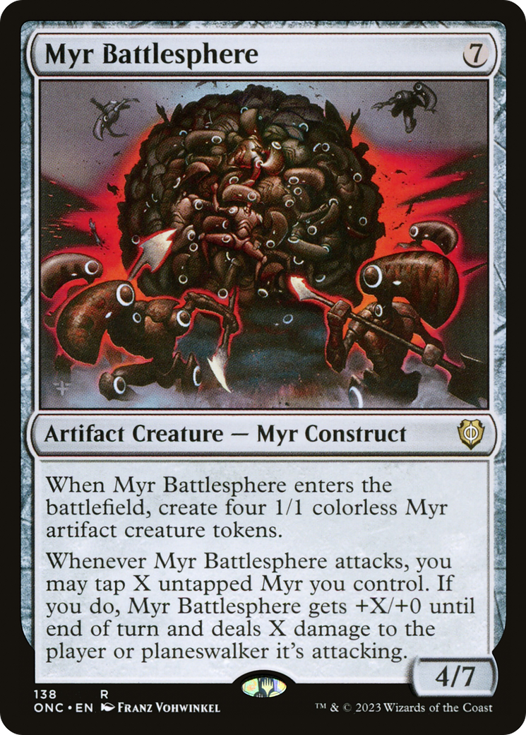 Myr Battlesphere [Phyrexia: All Will Be One Commander] | Card Citadel