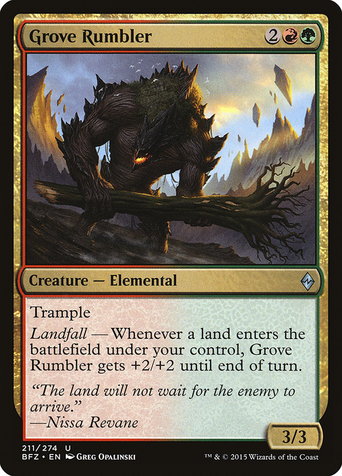 Grove Rumbler [Battle for Zendikar] | Card Citadel