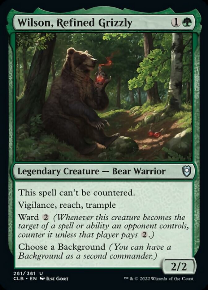 Wilson, Refined Grizzly [Commander Legends: Battle for Baldur's Gate] | Card Citadel