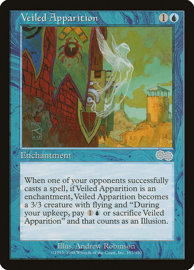 Veiled Apparition [Urza's Saga] | Card Citadel