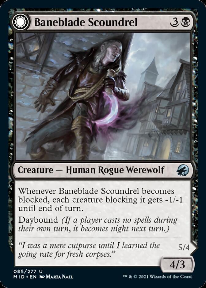 Baneblade Scoundrel // Baneclaw Marauder [Innistrad: Midnight Hunt] | Card Citadel