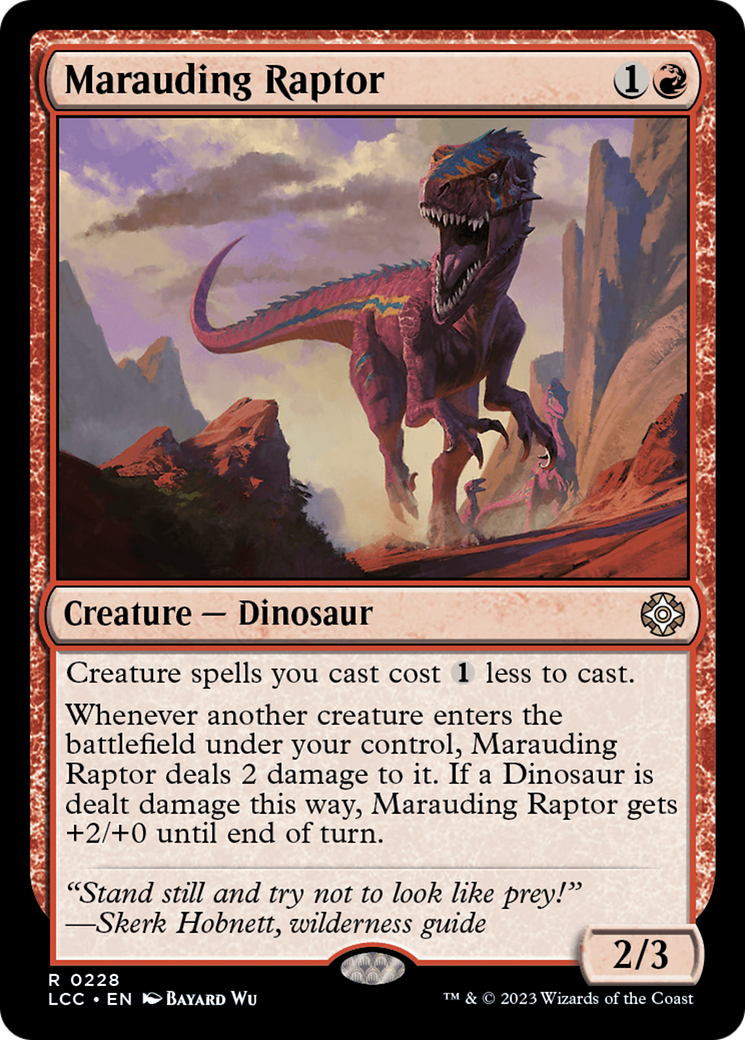 Marauding Raptor [The Lost Caverns of Ixalan Commander] | Card Citadel