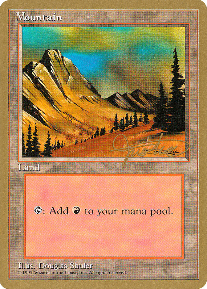 Mountain (mj375) (Mark Justice) [Pro Tour Collector Set] | Card Citadel