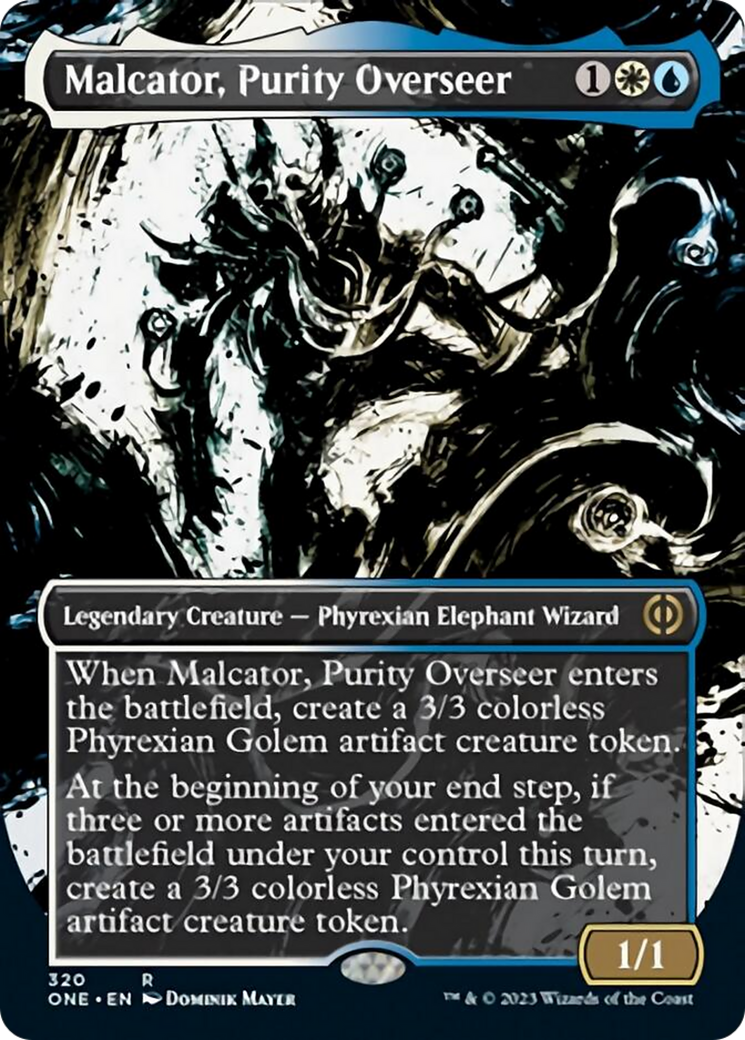 Malcator, Purity Overseer (Borderless Ichor) [Phyrexia: All Will Be One] | Card Citadel