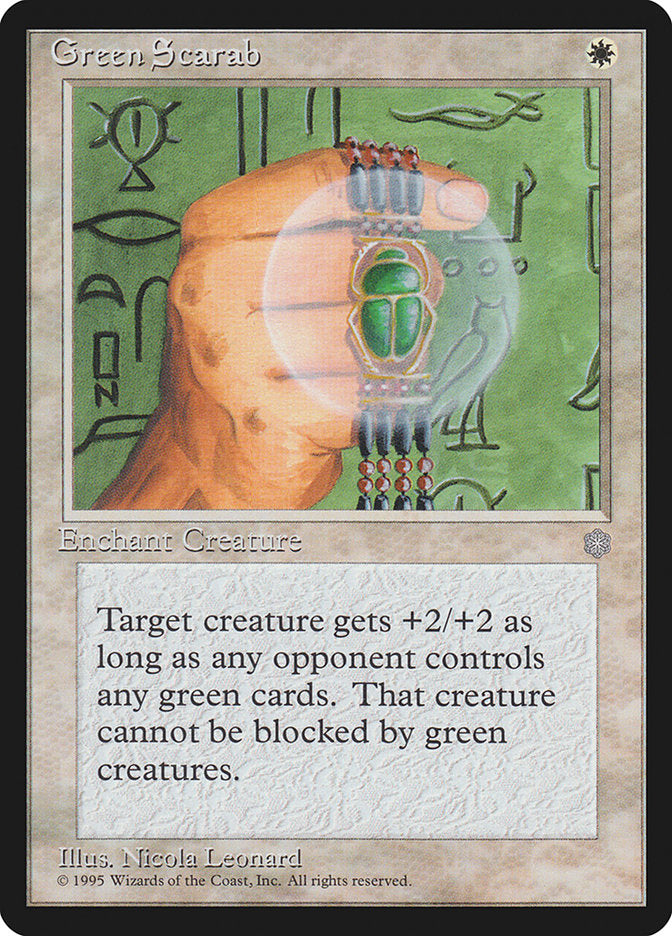 Green Scarab [Ice Age] | Card Citadel