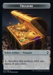 Treasure // Skeleton Double-sided Token [Commander Legends: Battle for Baldur's Gate Tokens] | Card Citadel