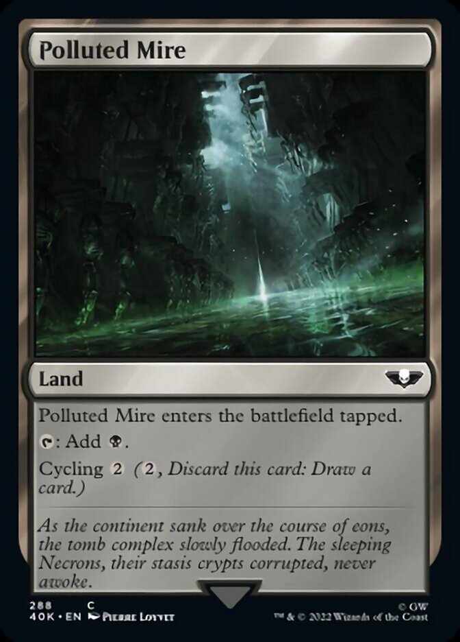Polluted Mire (Surge Foil) [Universes Beyond: Warhammer 40,000] | Card Citadel