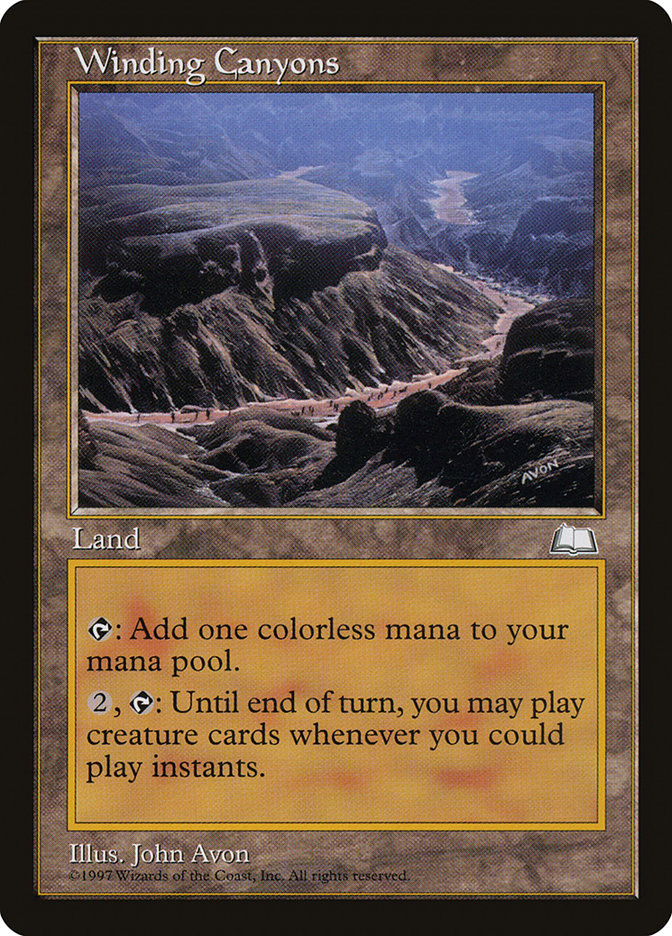 Winding Canyons [Weatherlight] | Card Citadel