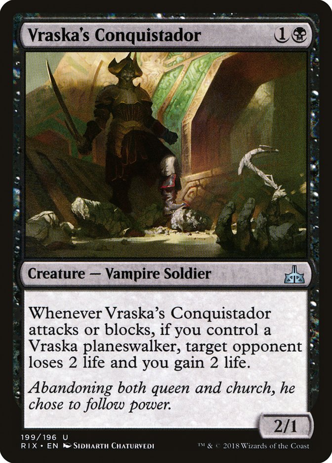 Vraska's Conquistador [Rivals of Ixalan] | Card Citadel