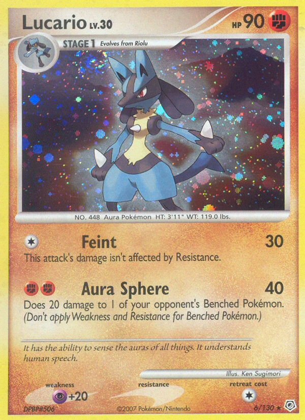 Lucario (6/130) [Diamond & Pearl: Base Set] | Card Citadel