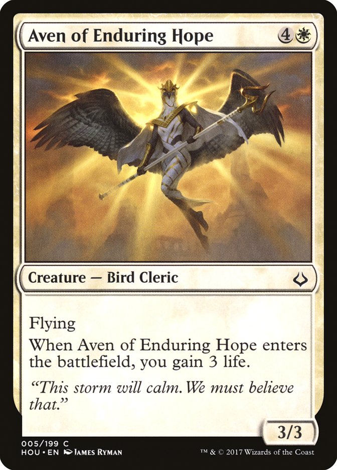 Aven of Enduring Hope [Hour of Devastation] | Card Citadel