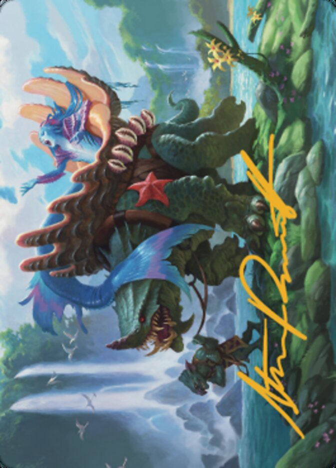 Vodalian Mindsinger Art Card (Gold-Stamped Signature) [Dominaria United Art Series] | Card Citadel