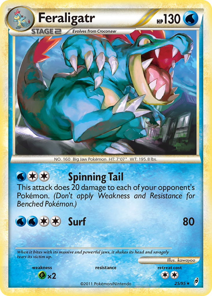 Feraligatr (25/95) [HeartGold & SoulSilver: Call of Legends] | Card Citadel