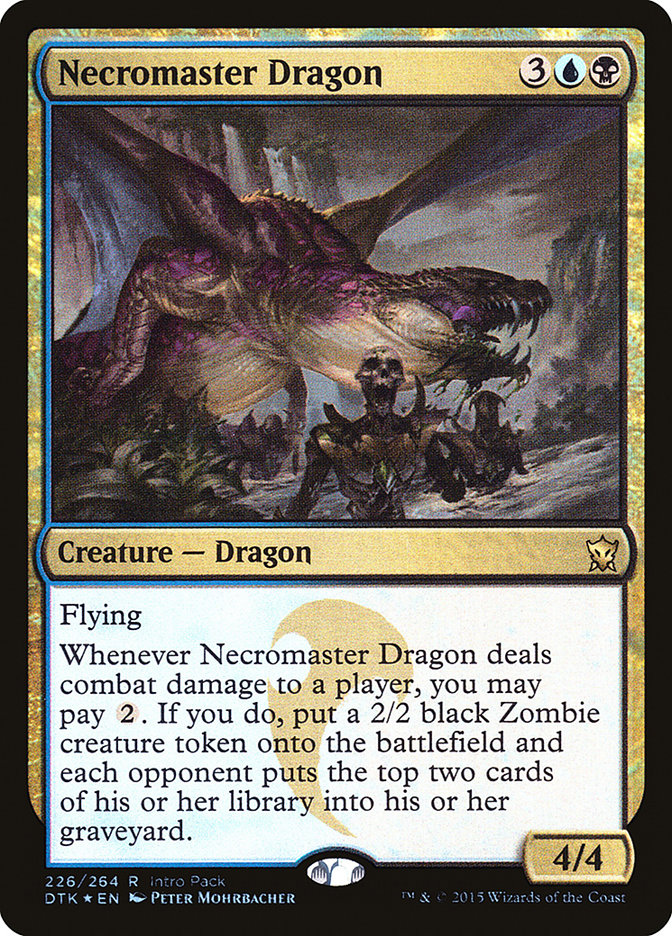 Necromaster Dragon [Dragons of Tarkir Promos] | Card Citadel