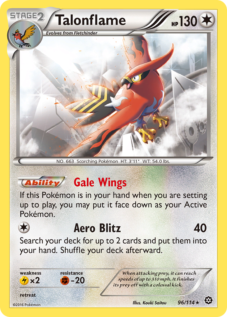 Talonflame (96/114) [XY: Steam Siege] | Card Citadel