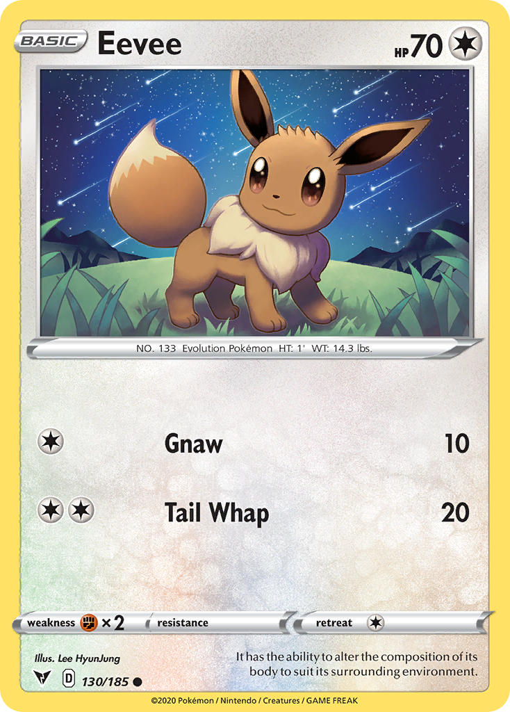 Eevee (130/185) [Sword & Shield: Vivid Voltage] | Card Citadel